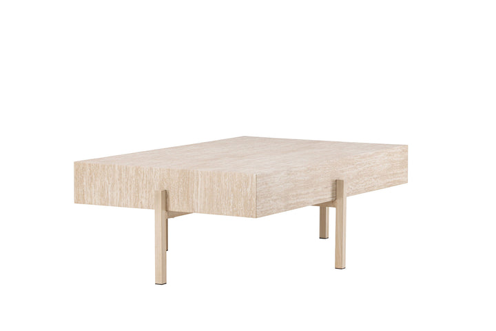 Vind Vadholmen Sofa Table 76x130 - Travertine look / FSC 100%