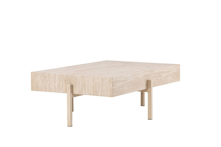 Vind Vadholmen Sofa Table 76x130 - Travertine look / FSC 100%
