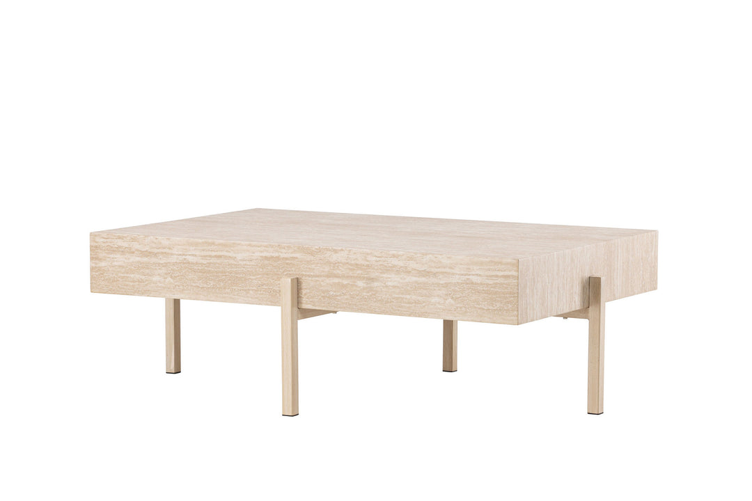 Vind Vadholmen Sofa Table 76x130 - Travertine look / FSC 100%