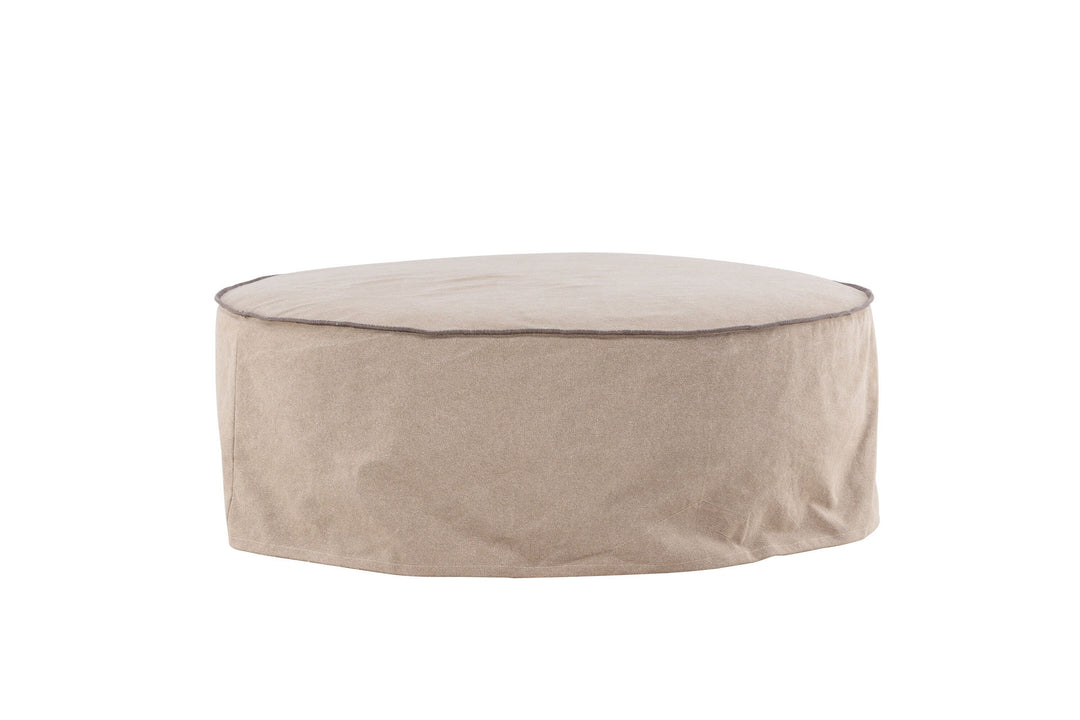 Vind Vindö Ottoman ⌀101 - Brown Linen /