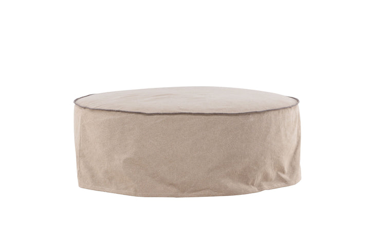 Vind Vindö Ottoman ⌀101 - Brown Linen /