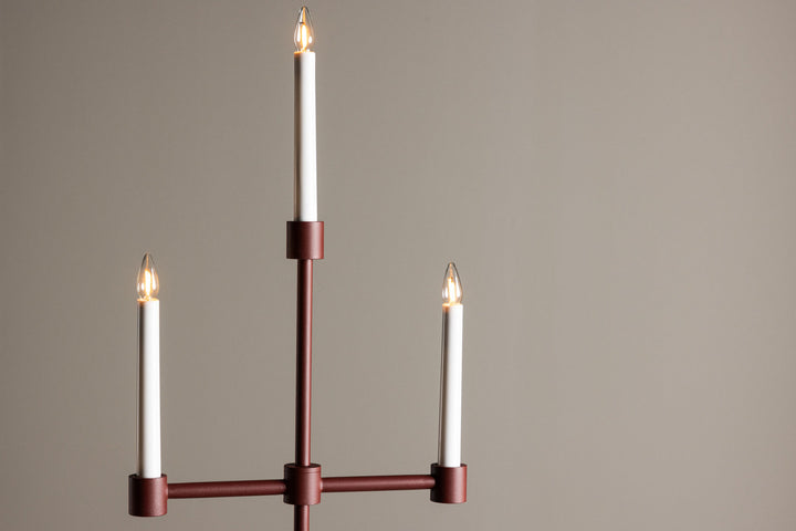 Venture Home Avoriaz Table Lamp - Dark Red /  Metal