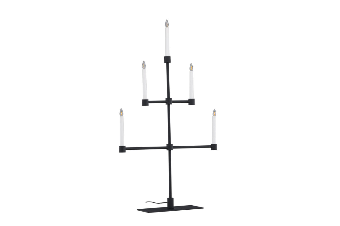Venture Home Avoriaz Table Lamp - Matt Black /  Metal