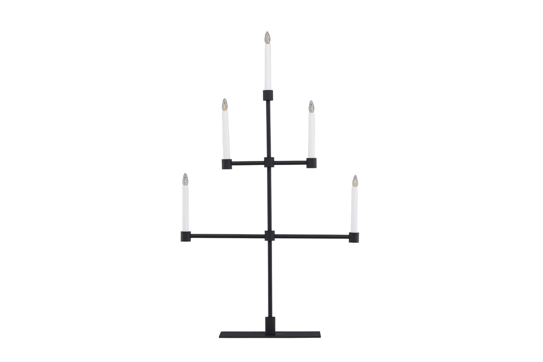 Venture Home Avoriaz Table Lamp - Matt Black /  Metal