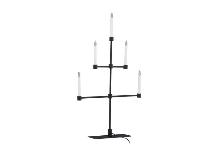 Venture Home Avoriaz Table Lamp - Matt Black /  Metal