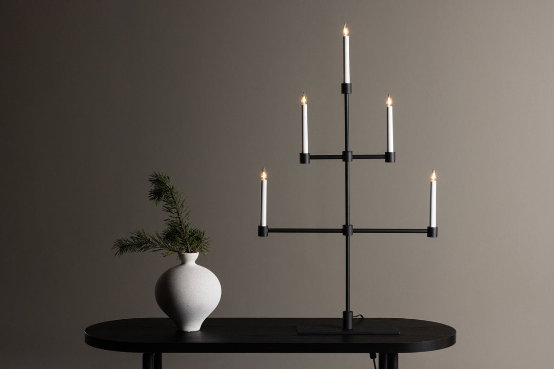 Venture Home Avoriaz Table Lamp - Matt Black /  Metal