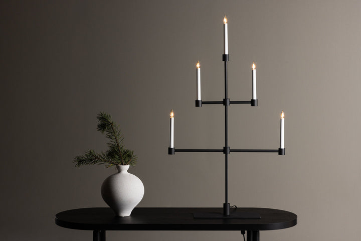 Venture Home Avoriaz Table Lamp - Matt Black /  Metal