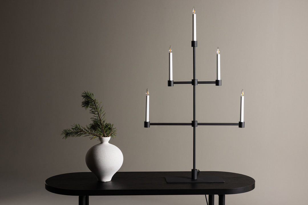 Venture Home Avoriaz Table Lamp - Matt Black /  Metal