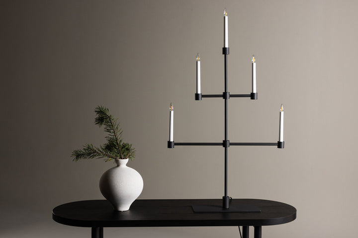 Venture Home Avoriaz Table Lamp - Matt Black /  Metal