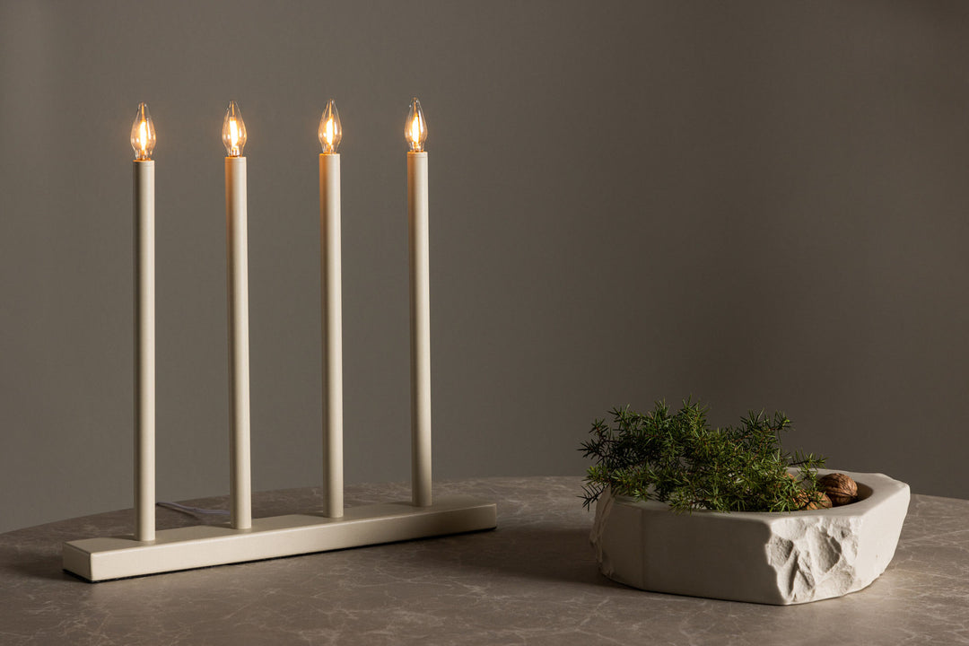 Venture Home Lofsdalen Table Lamp - Beige /  Metal