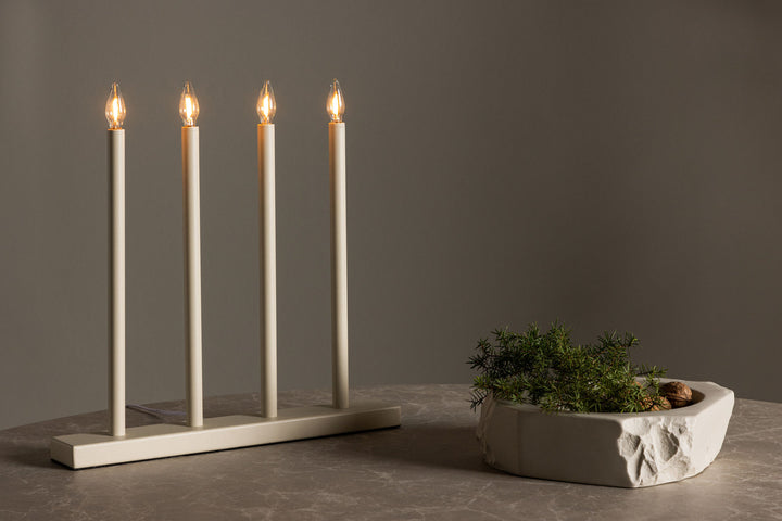 Venture Home Lofsdalen Table Lamp - Beige /  Metal