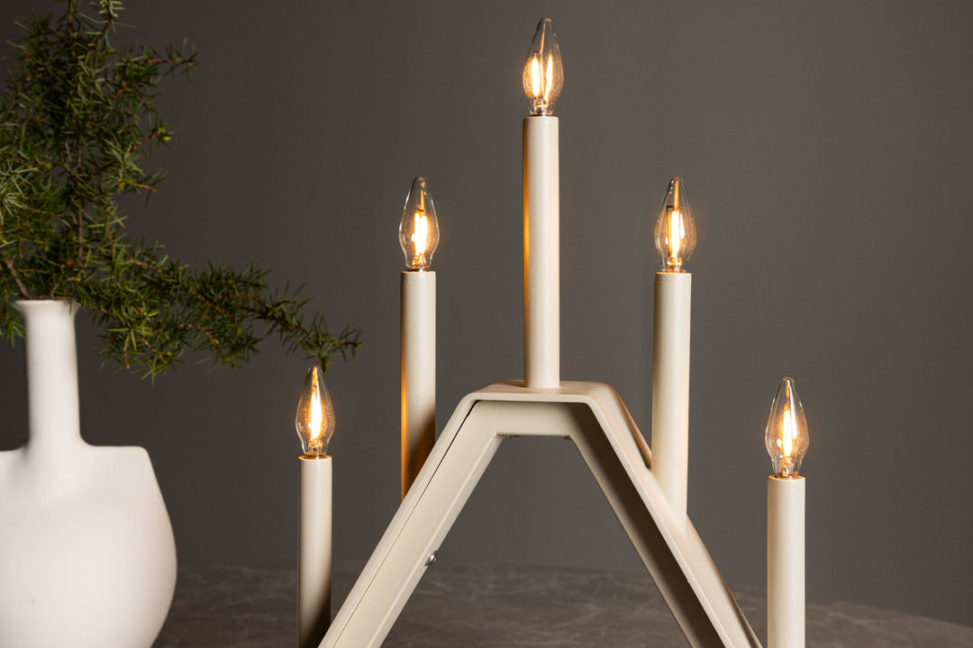 Venture Home Åre Table Lamp - Beige /  Metal