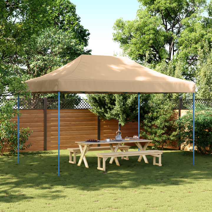 Party Tent Beige 292 x 440 x 315 cm Oxford stof