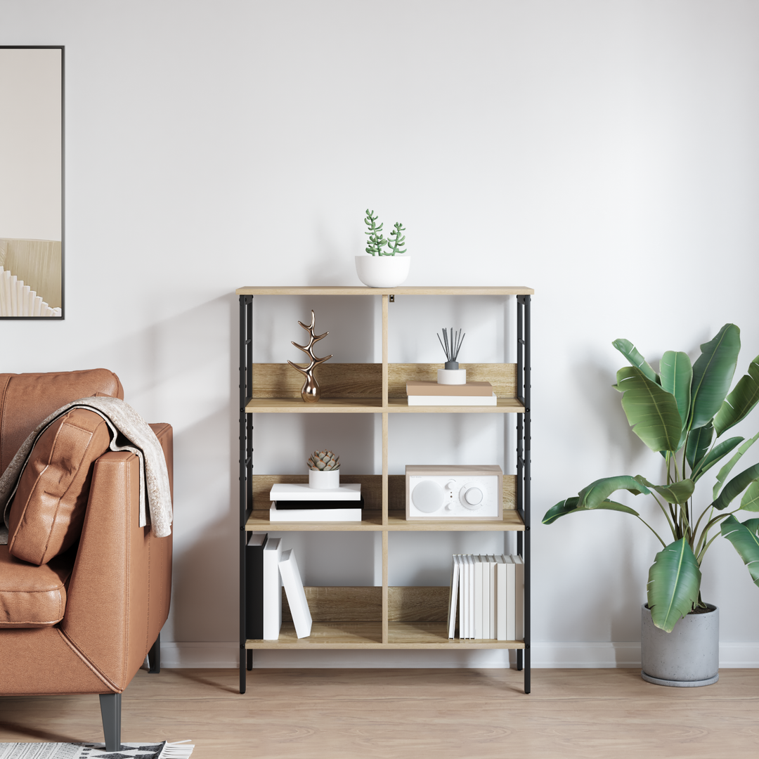 Bogreol Sonoma eg 82 x 32 x 112 cm Konstrueret træ