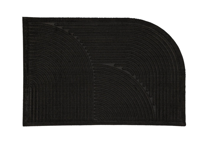 Venture Home Valentino 50% Rubber 50% PP - 60*90-  -Rectangular-Black