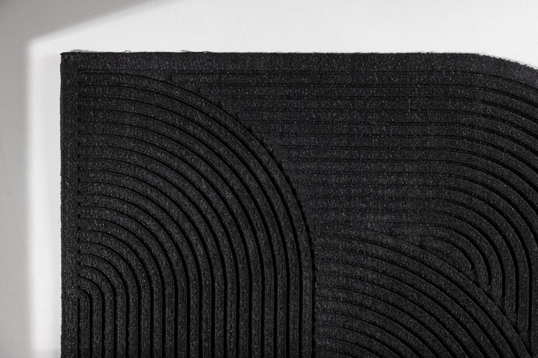 Venture Home Valentino 50% Rubber 50% PP - 60*90-  -Rectangular-Black