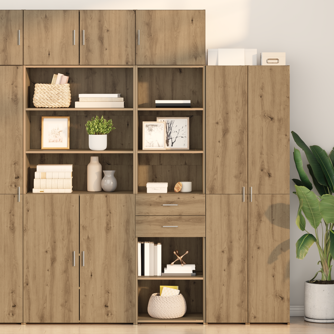Highboard Artisan Egetræ 50 x 42,5 x 185 cm Konstrueret træ