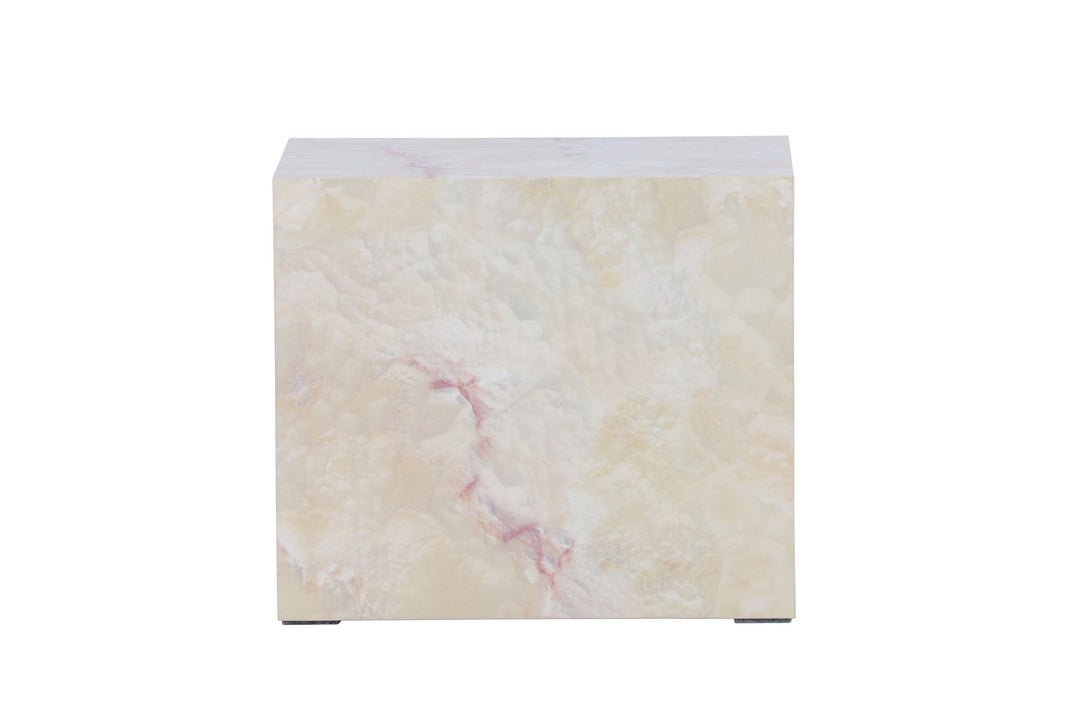Venture Home York Side Table 30x35x25 cm - Beige Stonelook