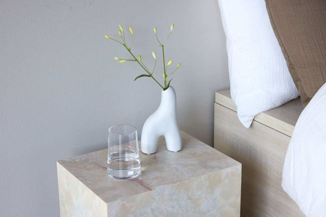 Venture Home York Side Table 30x35x25 cm - Beige Stonelook