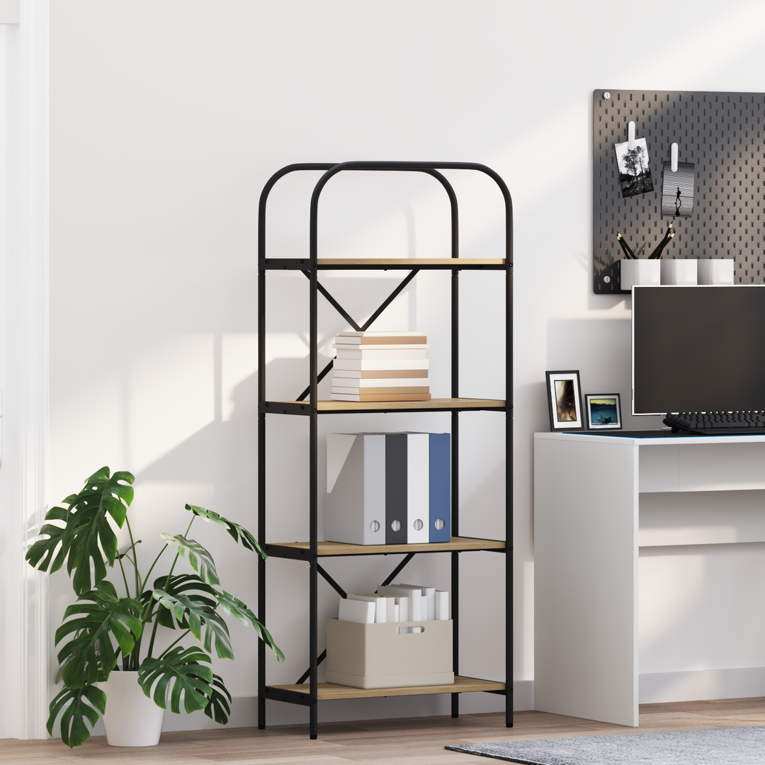 Bogreol Sonoma eg 60 x 30 x 146 cm Konstrueret træ