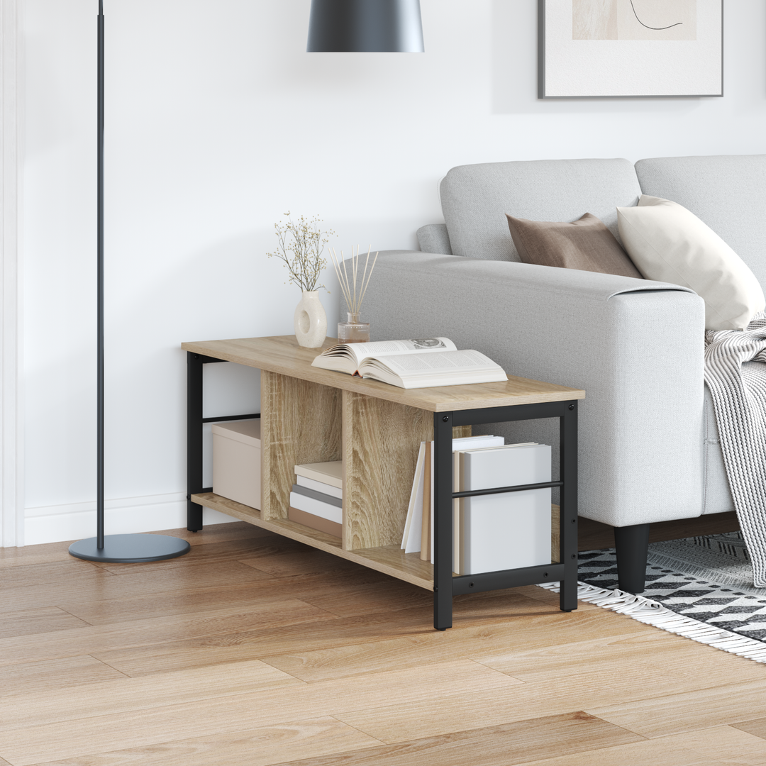 Bogreol Sonoma eg 102 x 32 x 40,5 cm Konstrueret træ