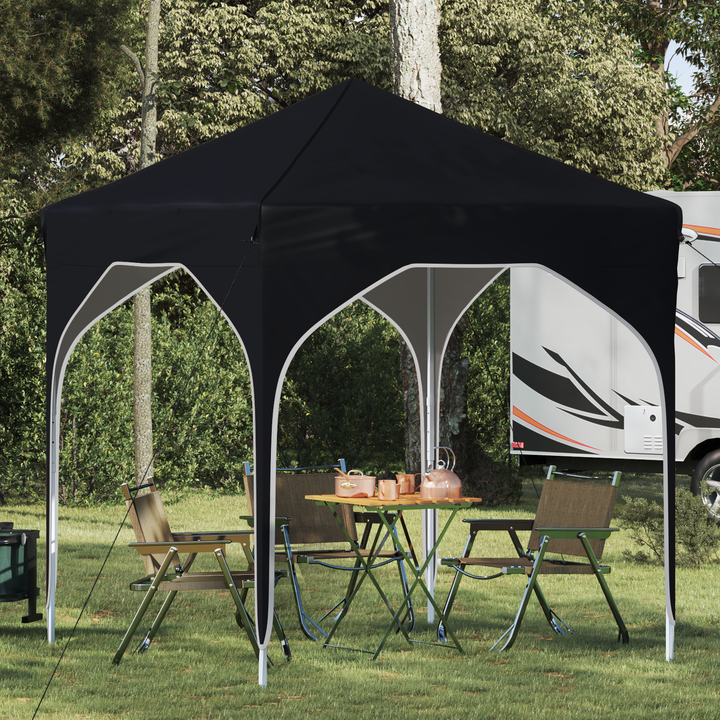 Pop-up Festtelt 194 x 194 x 245 cm Antracit