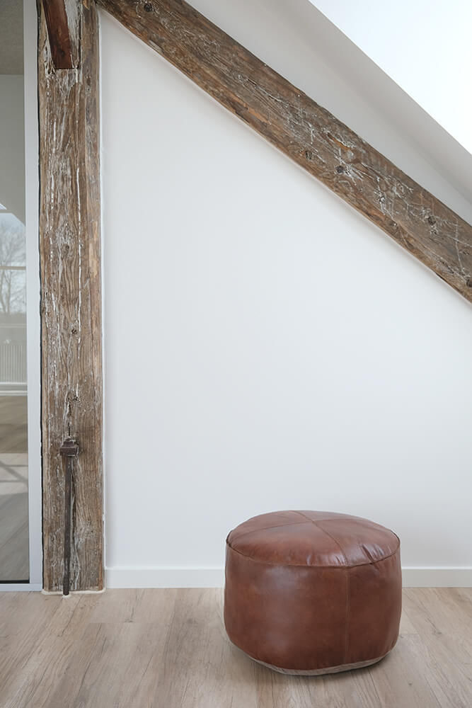 Trademark Living Markus rund læderpuf