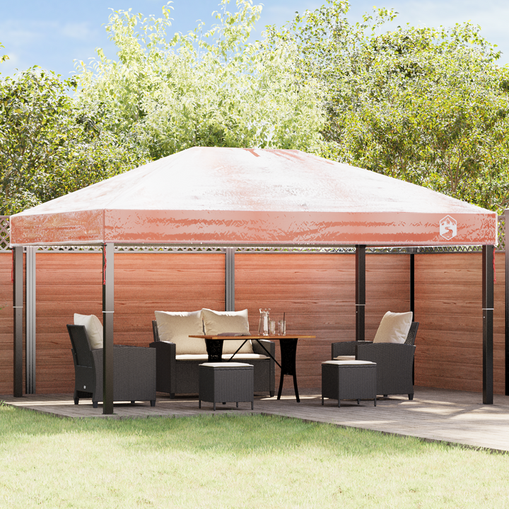 Gazebo Cover Erstatning Transparent 400 x 300 x 32 cm PVC
