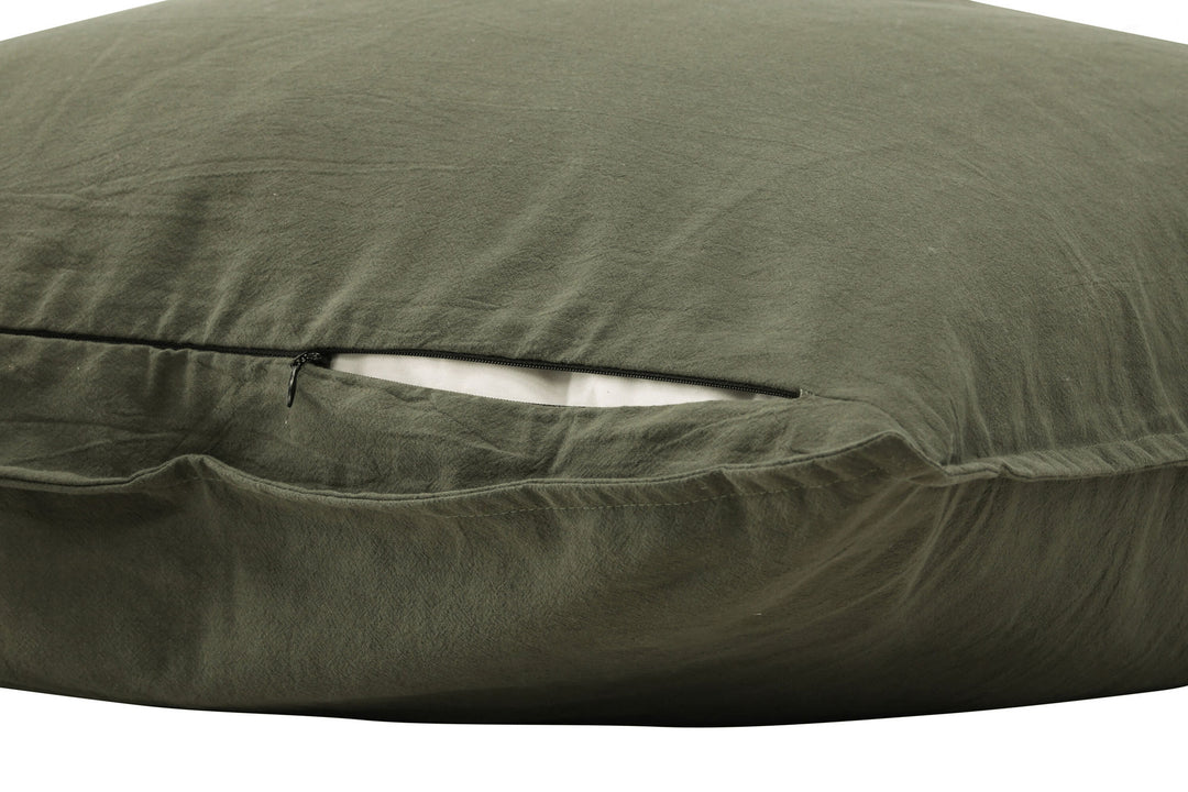 Venture Home Ronja Cushion Cover Washed Cotton - Green / 50x90