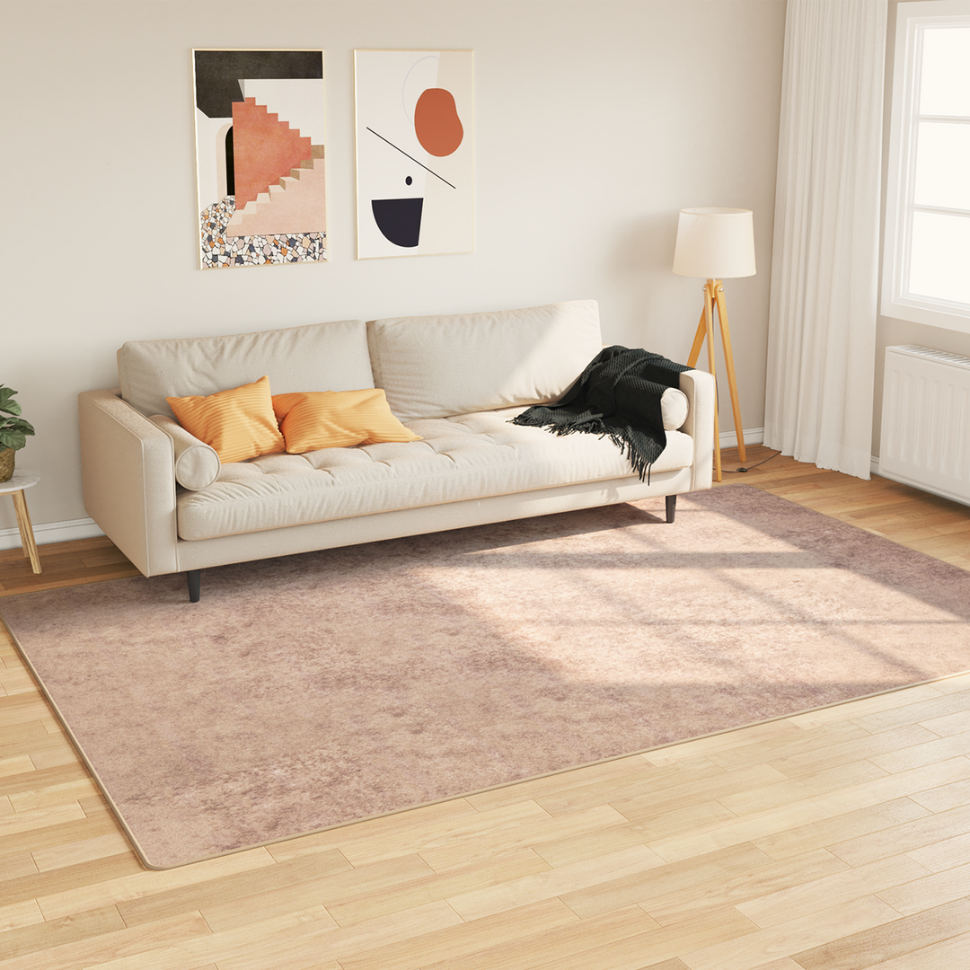 Tæppe Runner MARSA Sandfarvet 190 x 300 cm Polyester og PVC