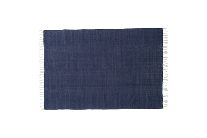 Venture Home Panipat Cotton blend Carpet - 170*240 - Navy Blue