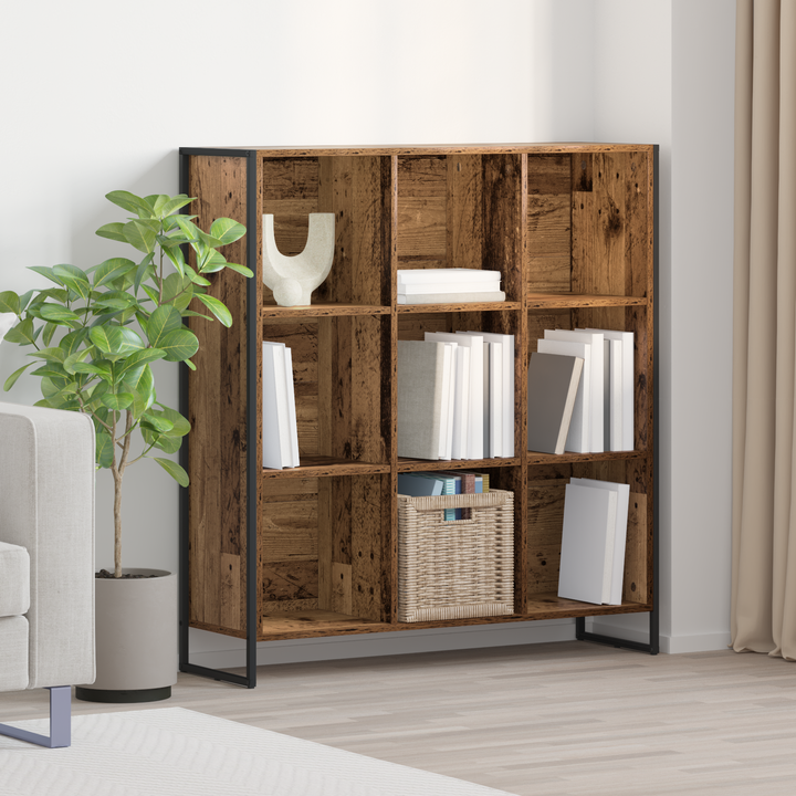 Bogskab Gammelt træ 99,5 x 30 x 108,5 cm Konstrueret træ