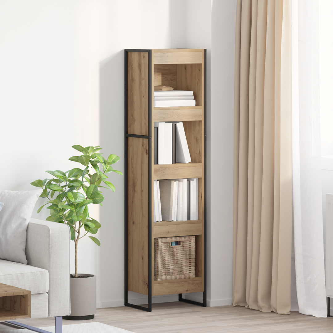Bogskab Artisan eg 40 x 30 x 155 cm Konstrueret træ
