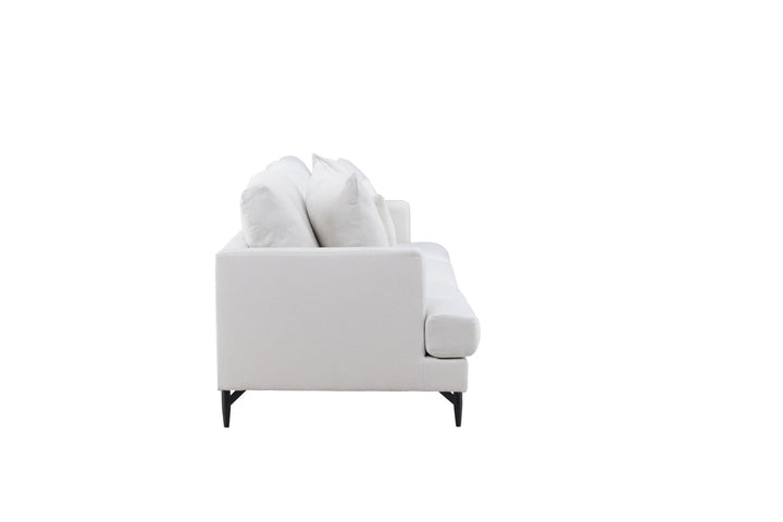 Venture Home Sofia Sofa - Black / Beige Fabric / linen