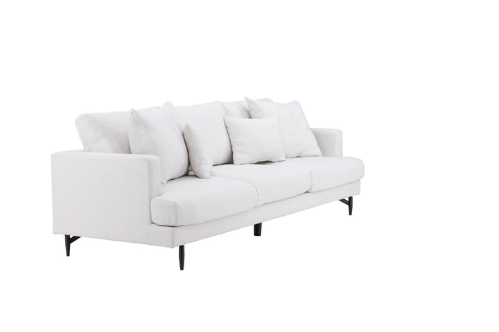 Venture Home Sofia Sofa - Black / Beige Fabric / linen