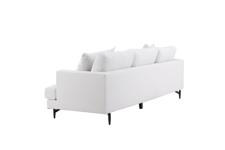 Venture Home Sofia Sofa - Black / Beige Fabric / linen