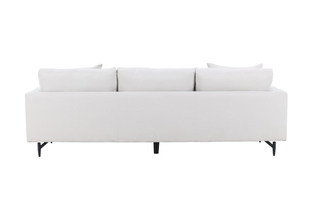 Venture Home Sofia Sofa - Black / Beige Fabric / linen