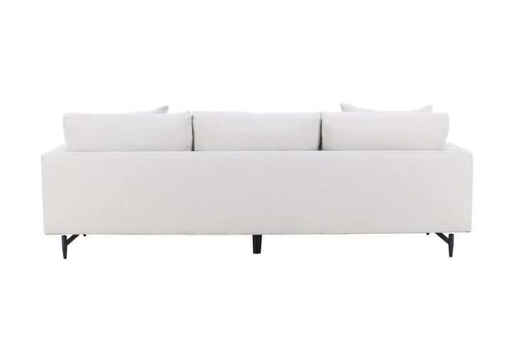Venture Home Sofia Sofa - Black / Beige Fabric / linen