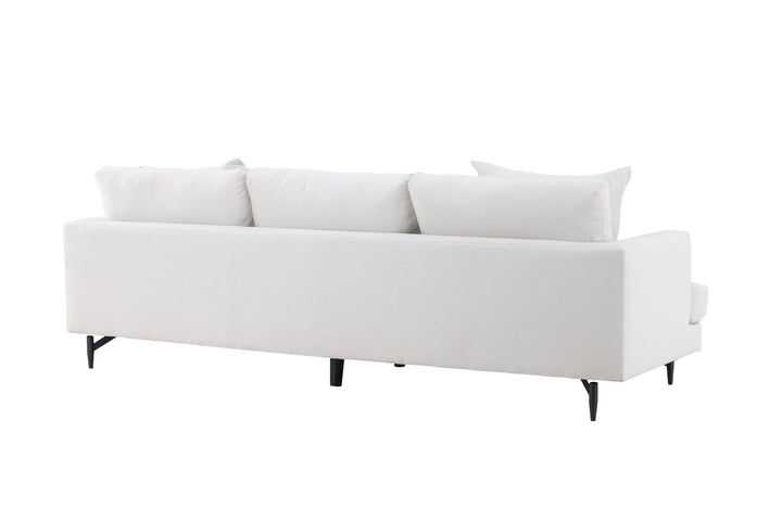 Venture Home Sofia Sofa - Black / Beige Fabric / linen