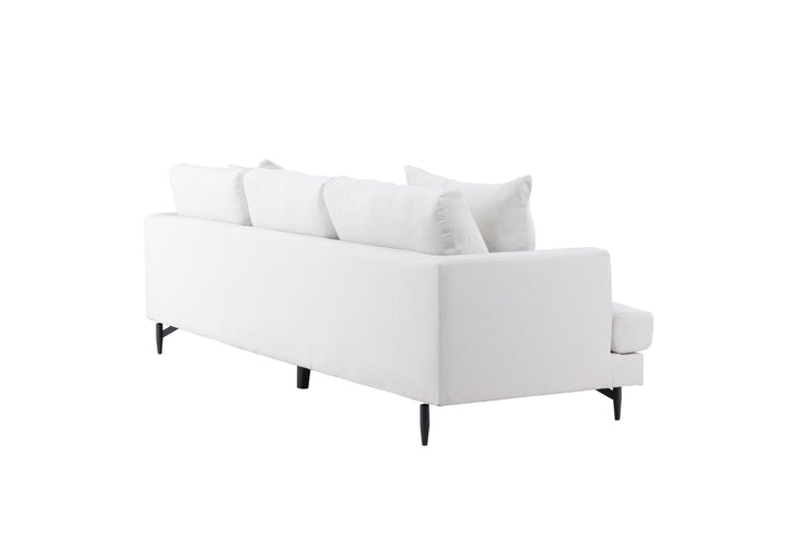 Venture Home Sofia Sofa - Black / Beige Fabric / linen