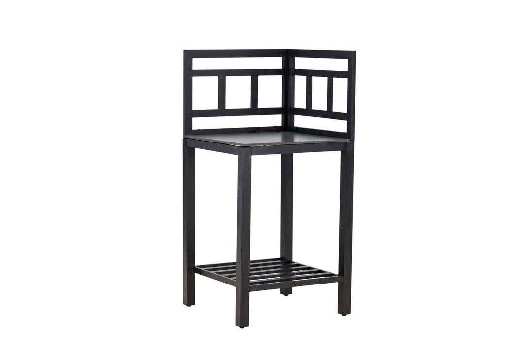 Venture Home Alicante garden kitchen corner table black/fiber concrete