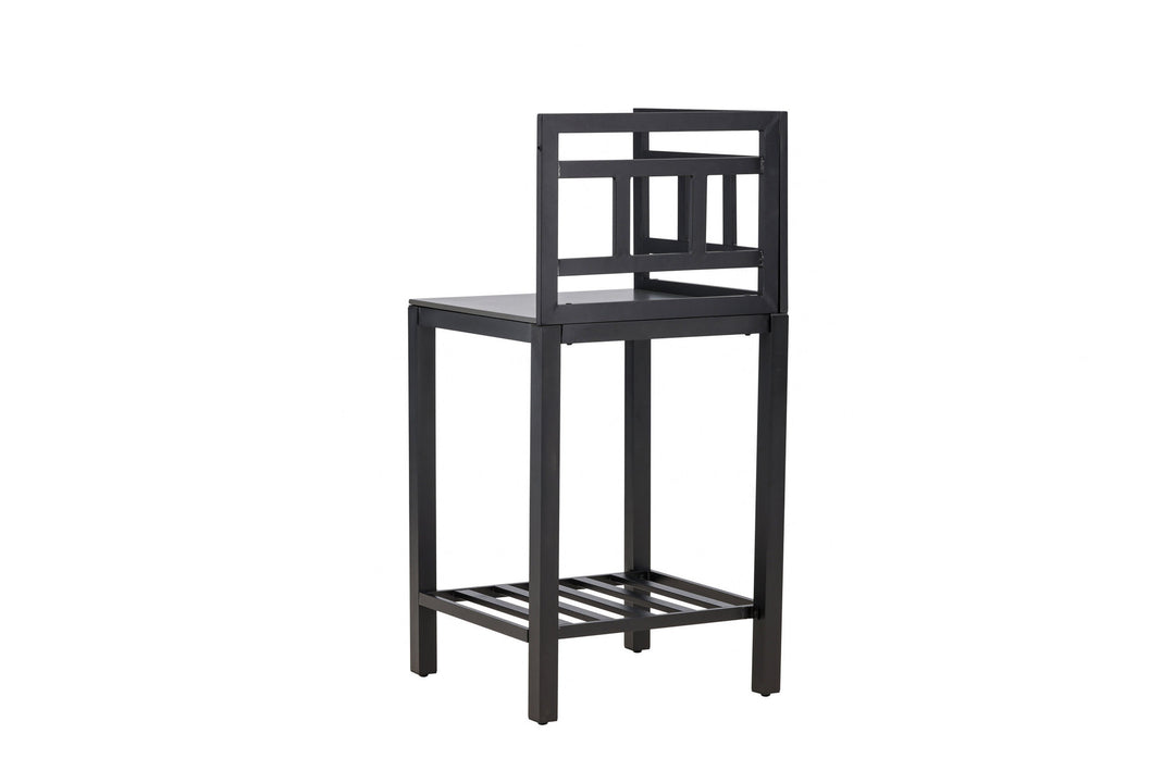 Venture Home Alicante garden kitchen corner table black/fiber concrete