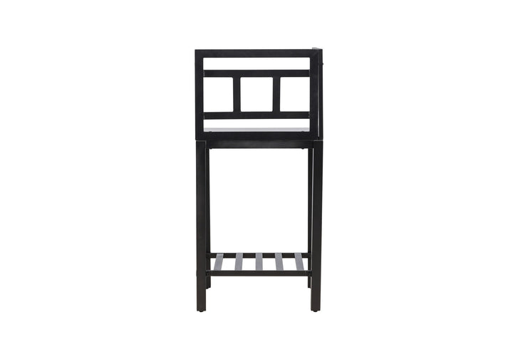 Venture Home Alicante garden kitchen corner table black/fiber concrete