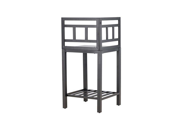 Venture Home Alicante garden kitchen corner table black/fiber concrete