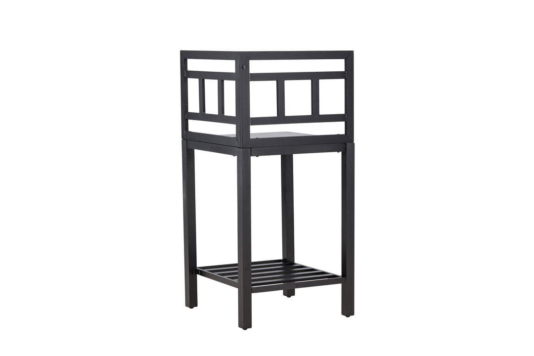Venture Home Alicante garden kitchen corner table black/fiber concrete