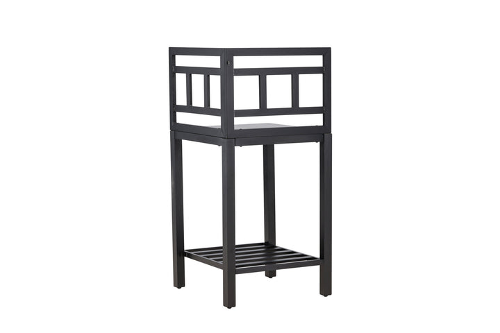 Venture Home Alicante garden kitchen corner table black/fiber concrete
