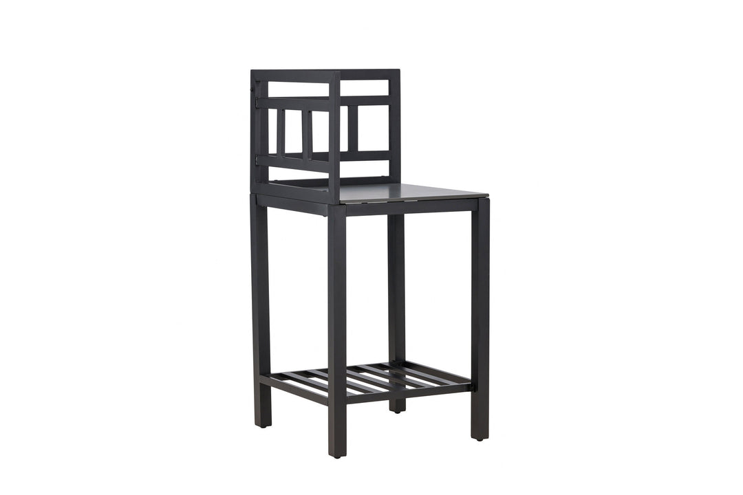 Venture Home Alicante garden kitchen corner table black/fiber concrete