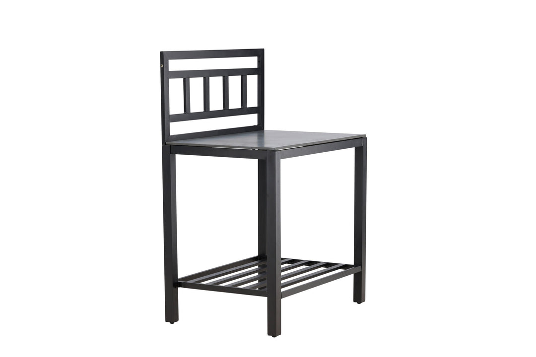 Venture Home Alicante garden kitchen table w/o hole black/fiber concrete