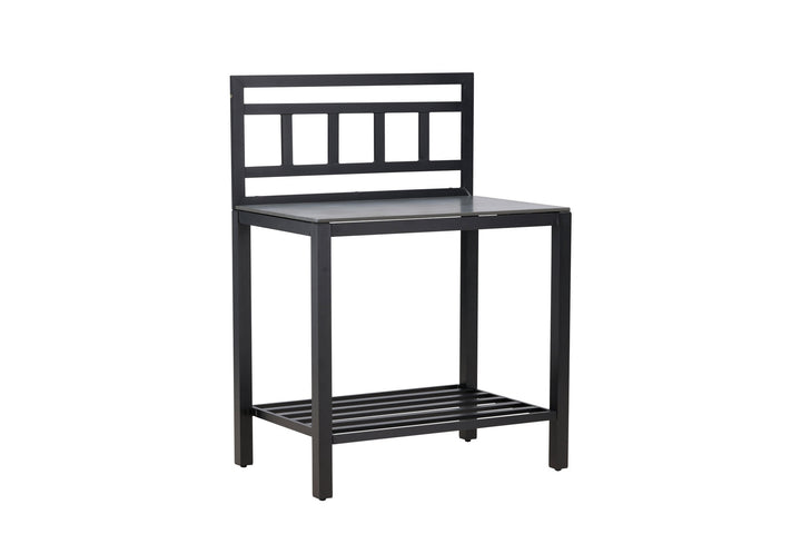 Venture Home Alicante garden kitchen table w/o hole black/fiber concrete