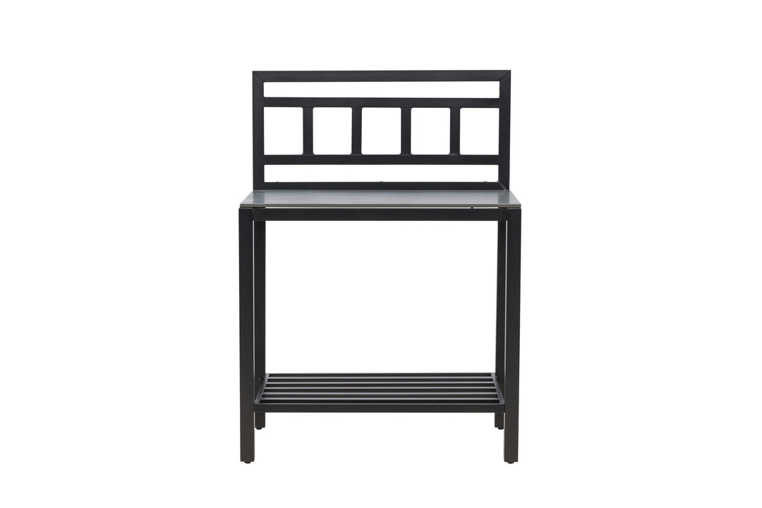 Venture Home Alicante garden kitchen table w/o hole black/fiber concrete